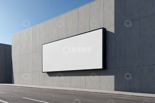 户外空白广告牌墙面