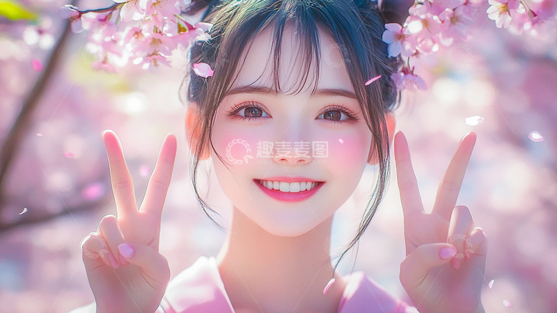 高清大图下载【趣麦麦图】可爱仙气美女