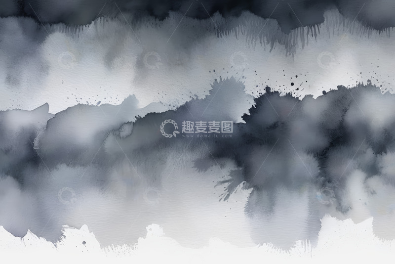 高清大图下载【趣麦麦图】水墨风格抽象背景素材