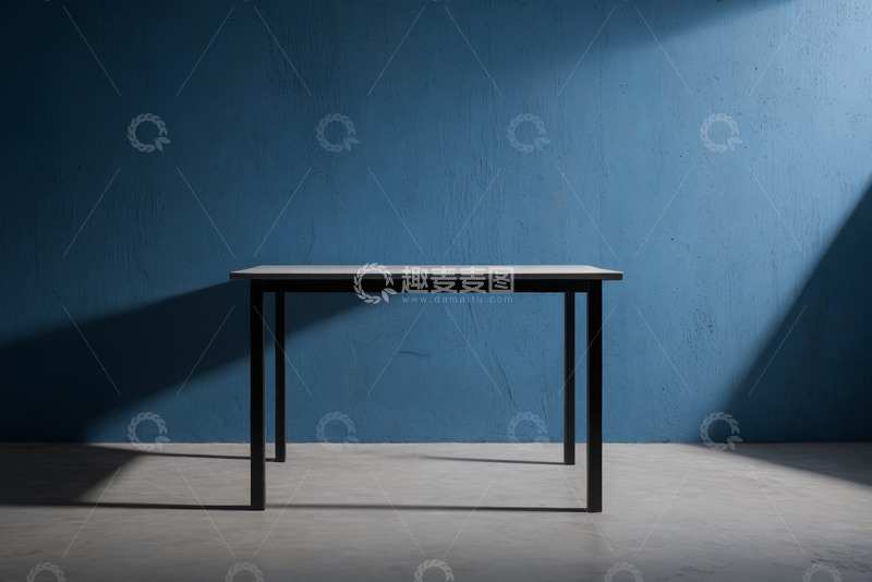 高清大图下载【趣麦麦图】简约现代风格桌子靠墙展示