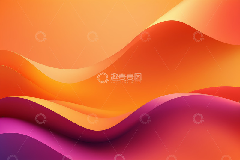 高清大图下载【趣麦麦图】橙紫色渐变抽象背景
