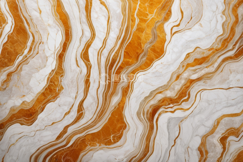 高清大图下载【趣麦麦图】橙白相间大理石纹理背景