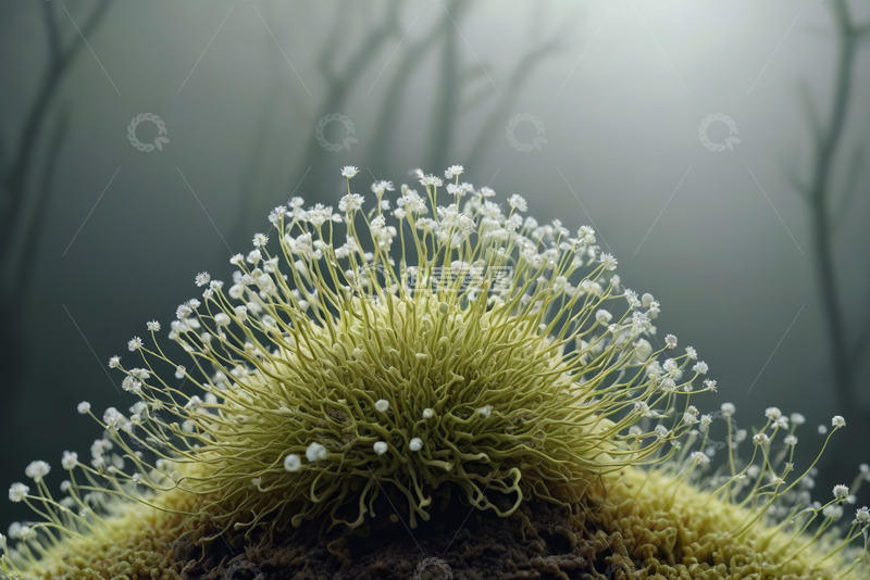 高清大图下载【趣麦麦图】微观绿色植物特写