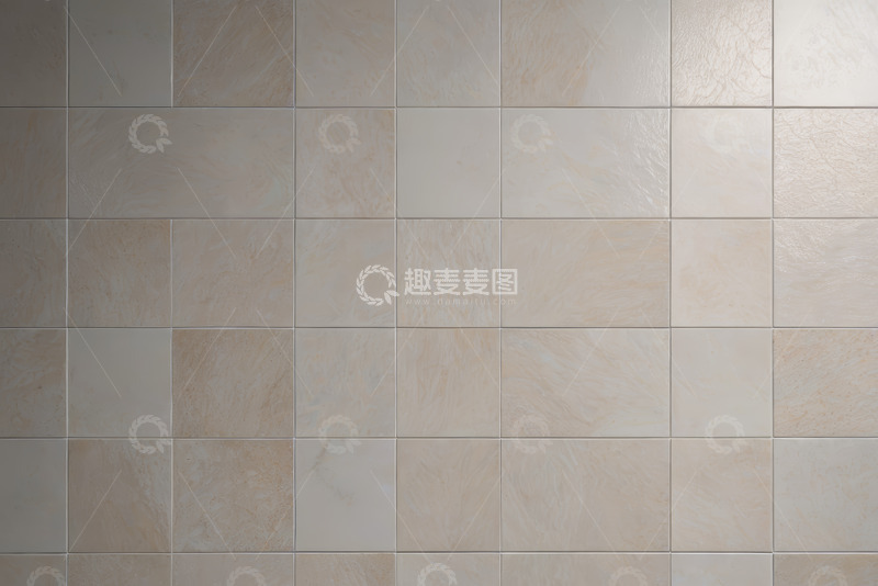 高清大图下载【趣麦麦图】米色瓷砖墙面特写