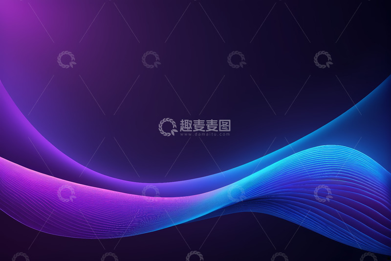 高清大图下载【趣麦麦图】蓝紫色渐变抽象背景