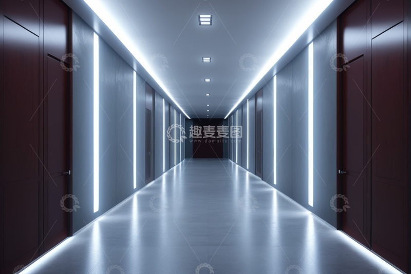 高清大图下载【趣麦麦图】现代风格走廊过道场景