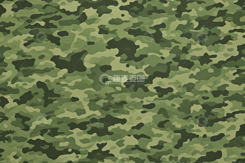高清大图下载【趣麦麦图】绿色迷彩图案背景素材