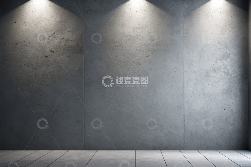 高清大图下载【趣麦麦图】室内水泥墙面灯光效果