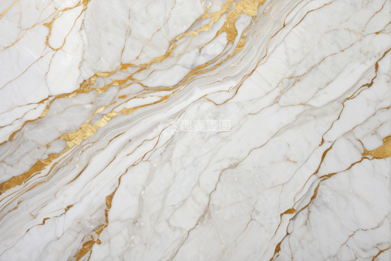 高清大图下载【趣麦麦图】金纹白色大理石纹理