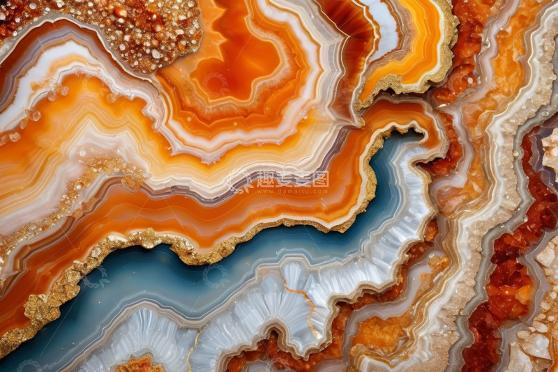 高清大图下载【趣麦麦图】多彩玛瑙纹理图案