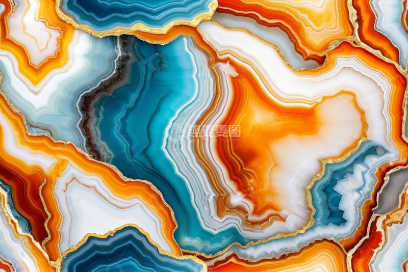 高清大图下载【趣麦麦图】多彩玛瑙纹理图案
