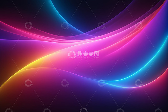 彩色发光抽象背景