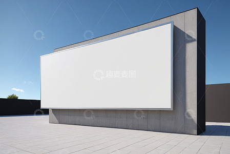 户外空白广告展板