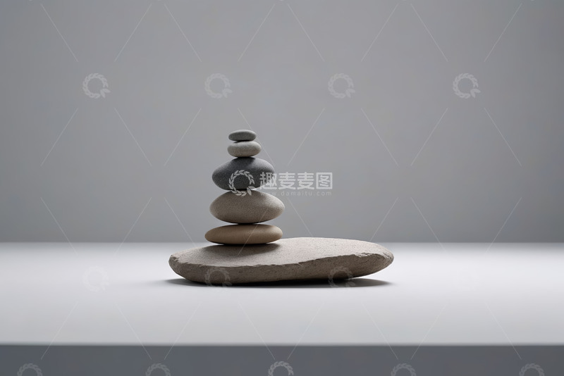 高清大图下载【趣麦麦图】石头堆叠平衡特写
