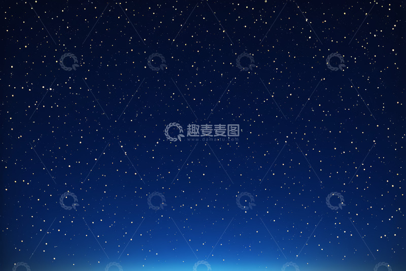 高清大图下载【趣麦麦图】夜空繁星点点背景
