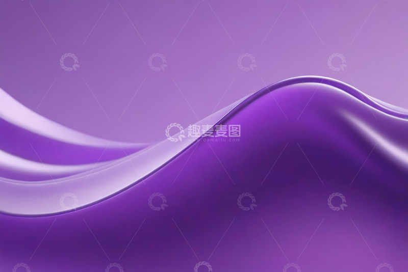 高清大图下载【趣麦麦图】紫色渐变波浪背景