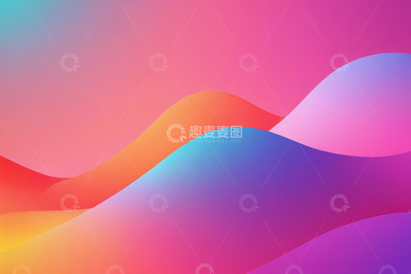 高清大图下载【趣麦麦图】渐变抽象图形背景素材
