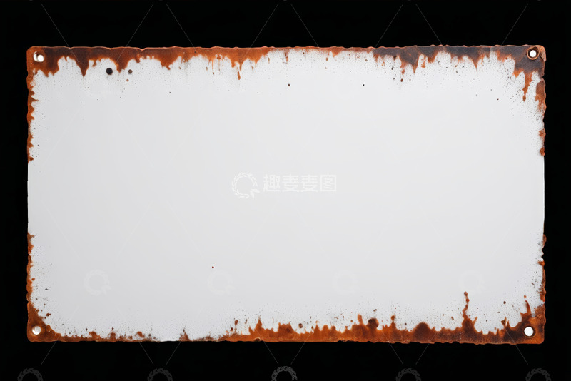 高清大图下载【趣麦麦图】生锈金属板空白背景