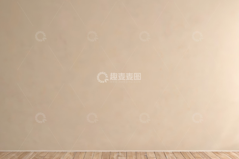 高清大图下载【趣麦麦图】米色墙面搭配木质地板背景