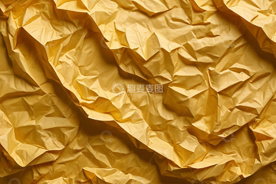 黄色褶皱纸张纹理素材