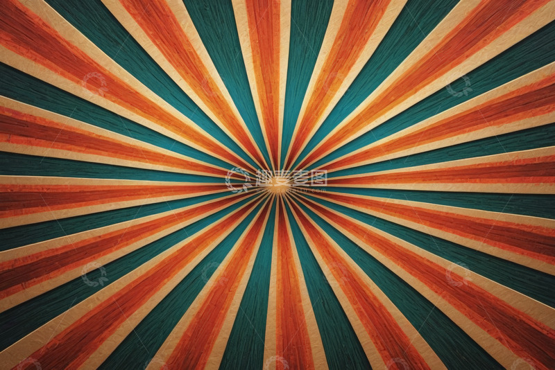 高清大图下载【趣麦麦图】放射状多彩条纹图案背景