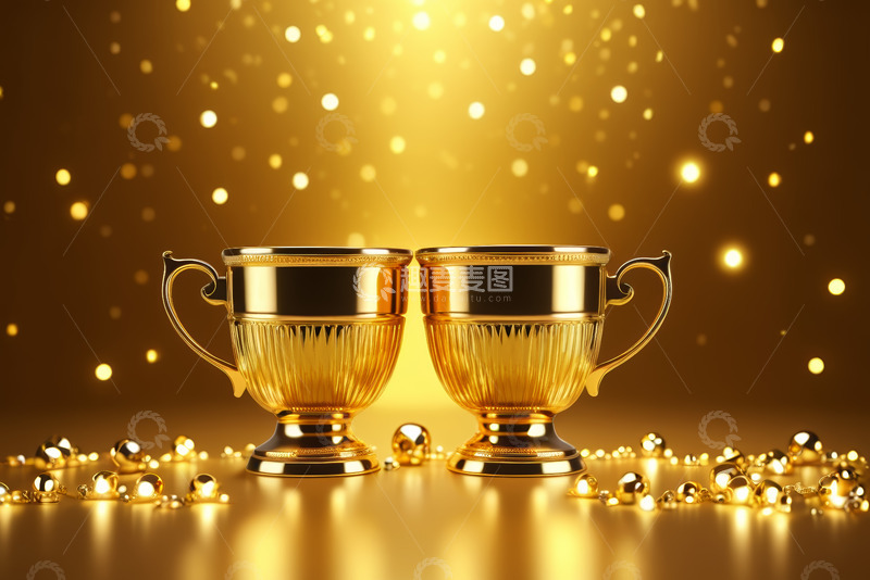 高清大图下载【趣麦麦图】-金色奖杯特写