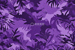 紫色植物图案设计素材