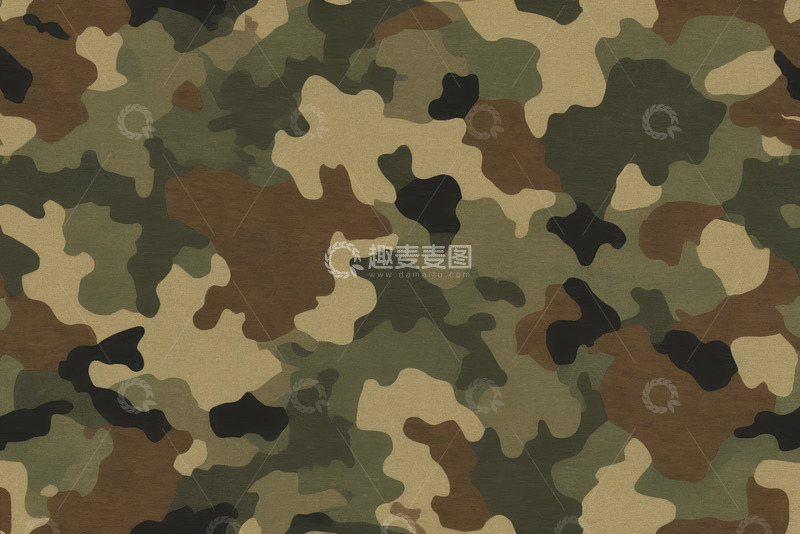 高清大图下载【趣麦麦图】迷彩图案背景纹理