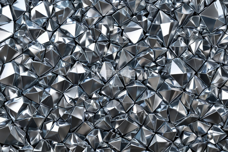 高清大图下载【趣麦麦图】金属质感几何图案背景素材