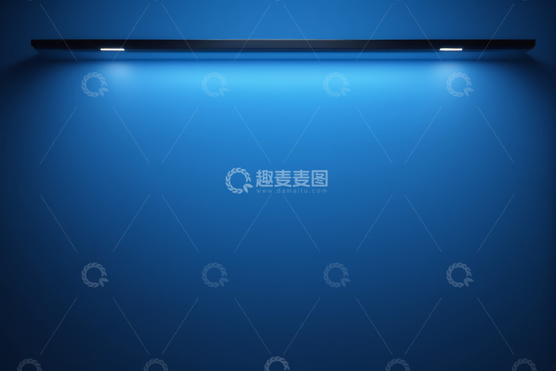 高清大图下载【趣麦麦图】蓝色背景发光长条灯带