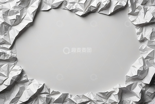 白色褶皱纸边框背景素材