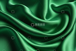 绿色丝绸织物纹理