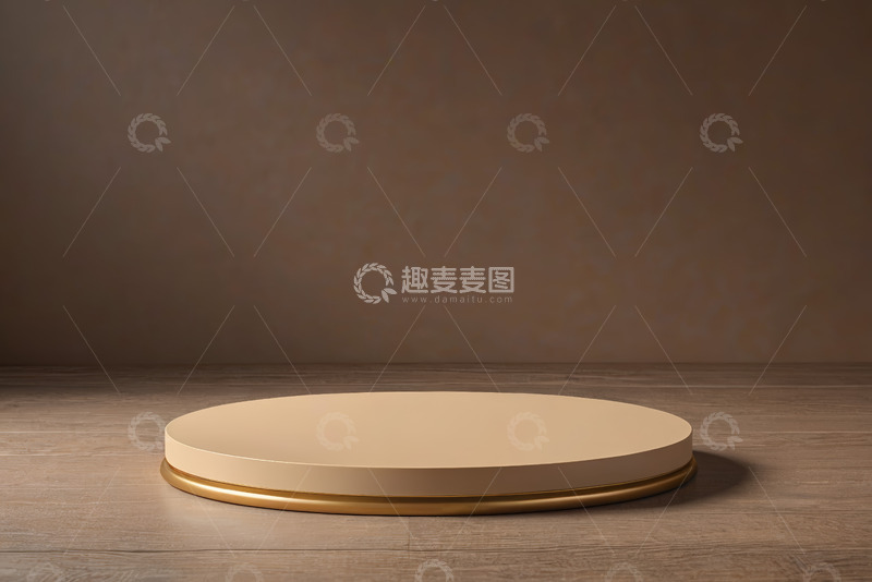 高清大图下载【趣麦麦图】圆形展示台特写