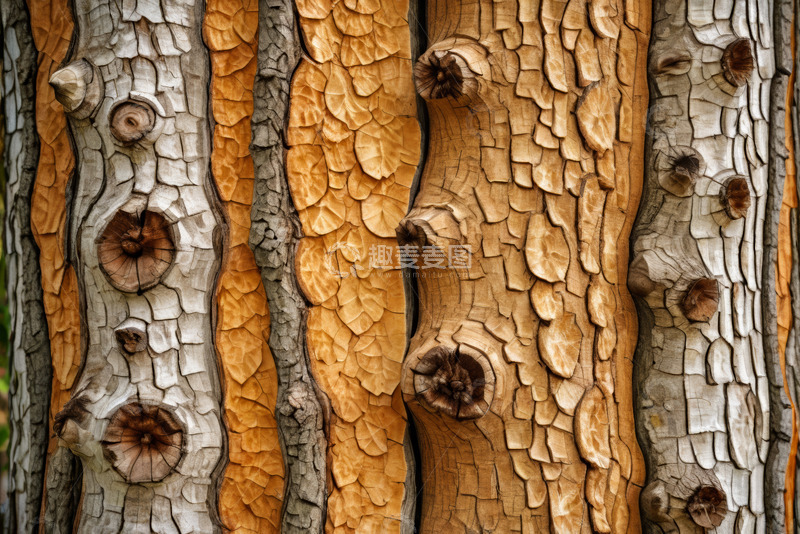 高清大图下载【趣麦麦图】树皮纹理特写