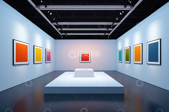 现代艺术展厅室内空间