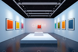 现代艺术展厅室内空间