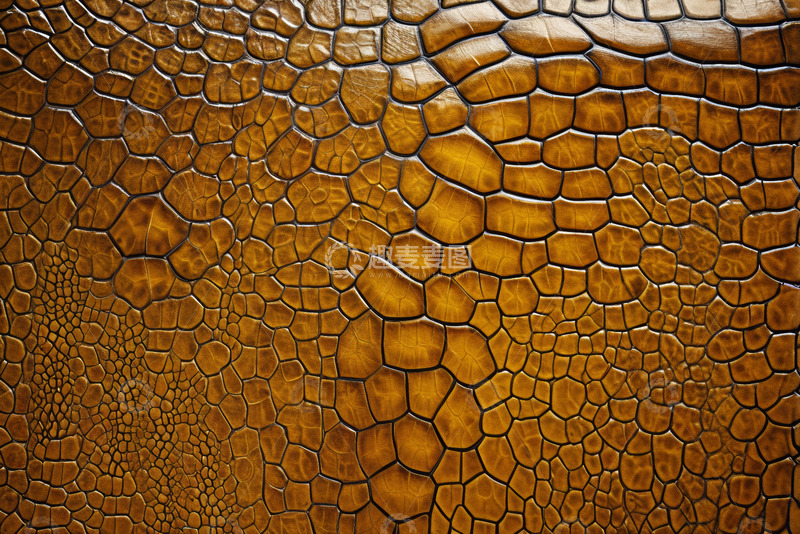 高清大图下载【趣麦麦图】棕色鳄鱼皮纹理特写