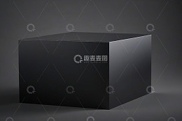 黑色立方体产品展示素材