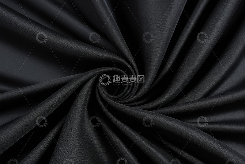 高清大图下载【趣麦麦图】黑色织物纹理特写