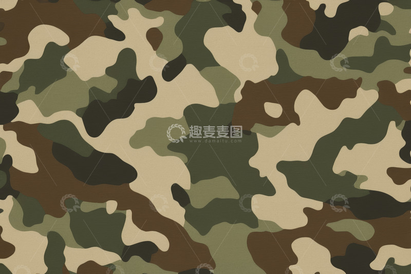 高清大图下载【趣麦麦图】迷彩图案背景纹理