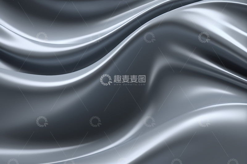 高清大图下载【趣麦麦图】银灰色波浪抽象背景