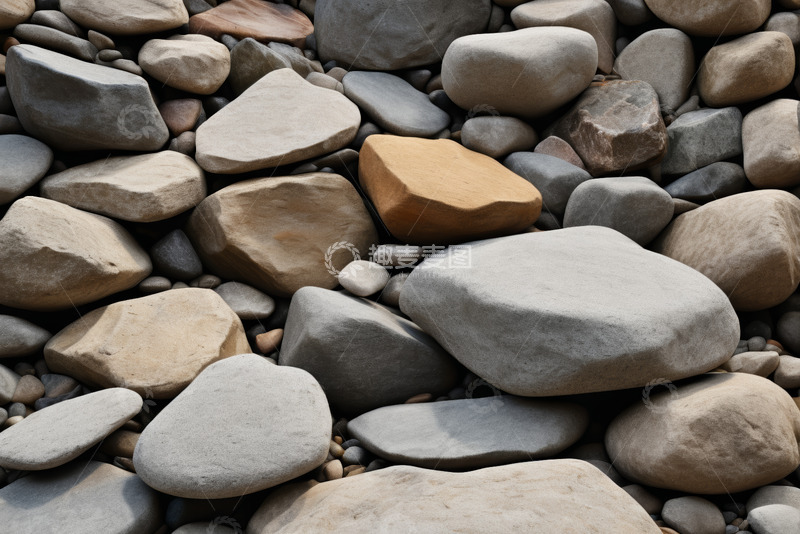 高清大图下载【趣麦麦图】堆叠的自然形态石头特写