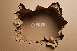 破洞牛皮纸背景素材