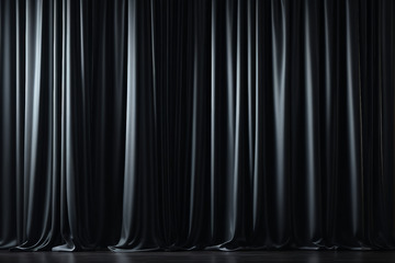 黑色舞台幕布背景