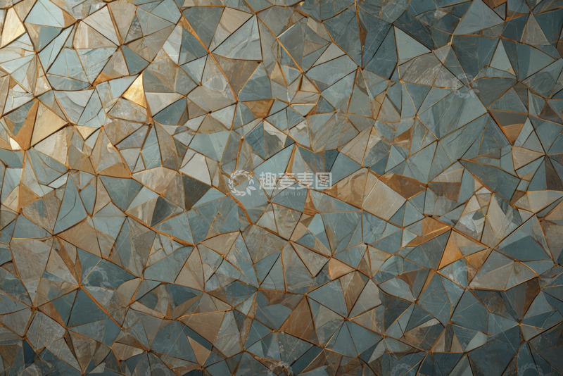 高清大图下载【趣麦麦图】多边形拼接墙面素材