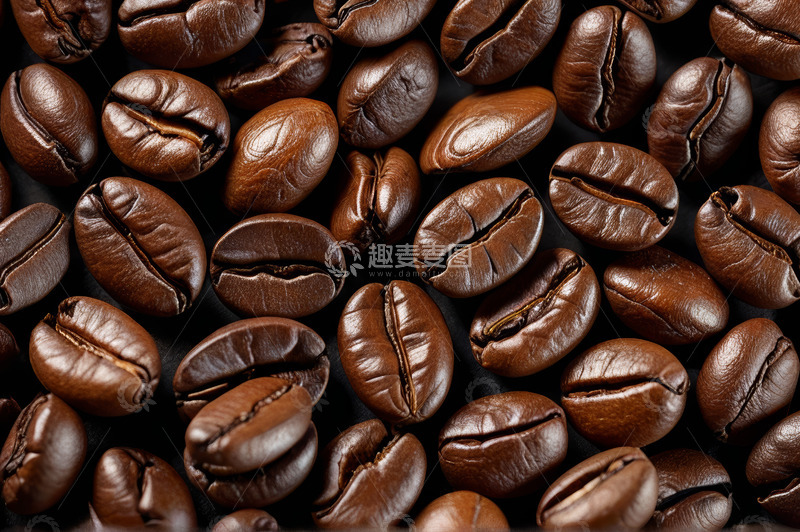 高清大图下载【趣麦麦图】特写咖啡豆素材