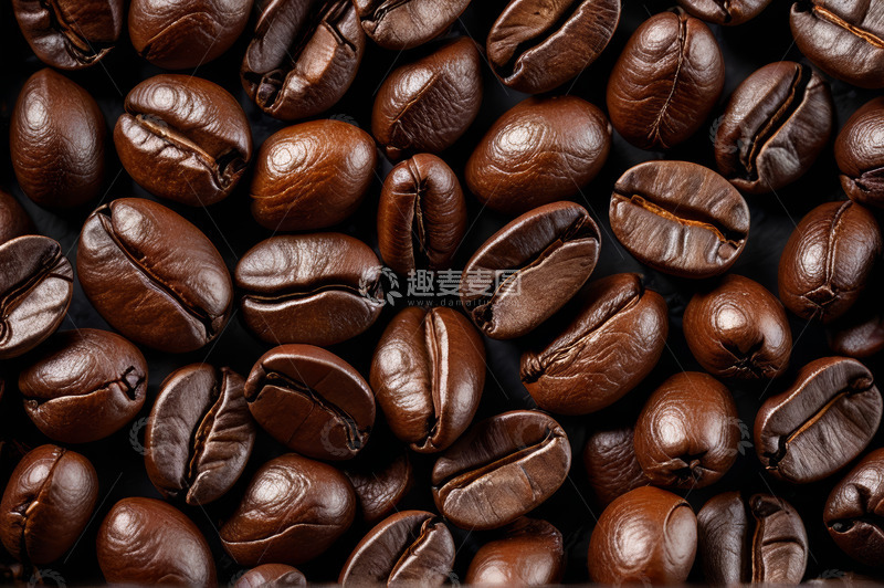 高清大图下载【趣麦麦图】咖啡豆特写