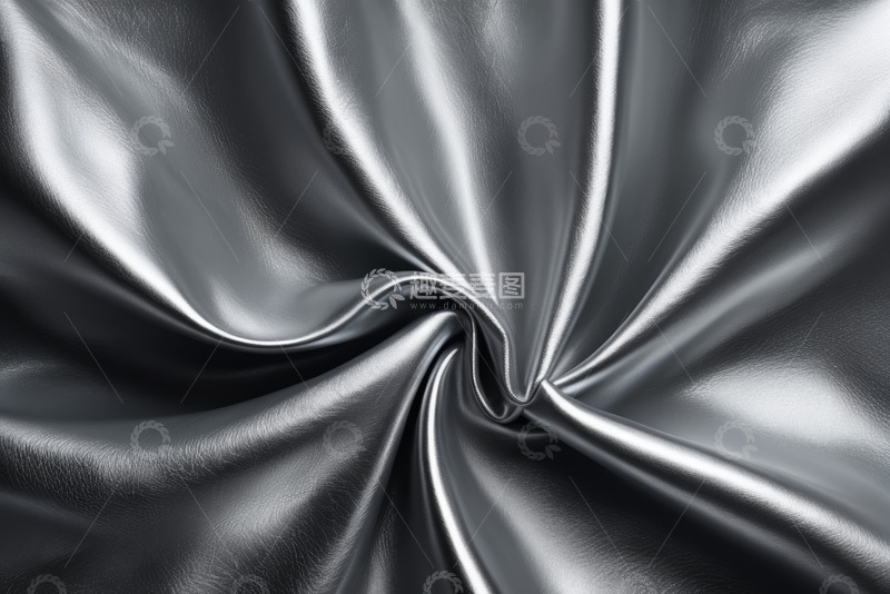 高清大图下载【趣麦麦图】银灰色丝绸褶皱纹理