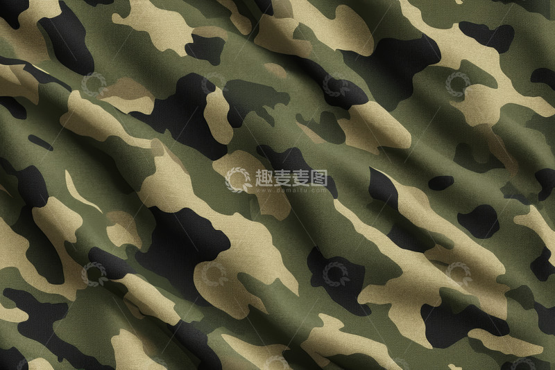高清大图下载【趣麦麦图】迷彩图案布料纹理