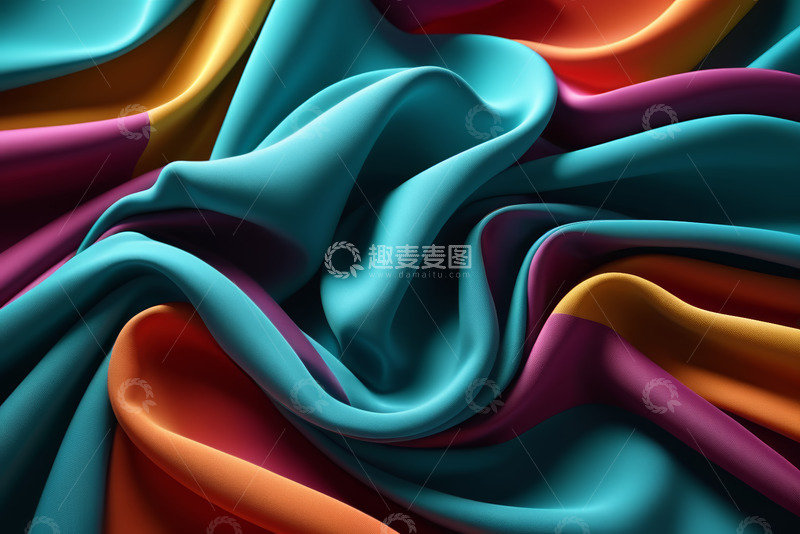 高清大图下载【趣麦麦图】多彩波浪纹理抽象背景
